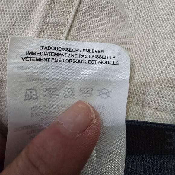 Womens YFB Beige Pants Elastic Waist Pockets M - Picture 11 of 11